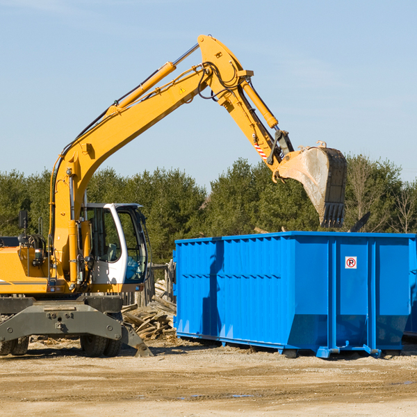 what size residential dumpster rentals are available in Tuscarora MI